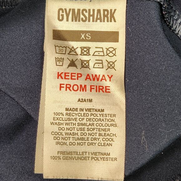 Gymshark Arrival Workout Cycling Shorts Size XS Blue - Picture 7 of 7